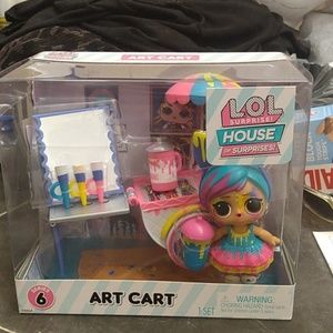 LOL Surprise! House Of Surprises! Art Cart Set - New!